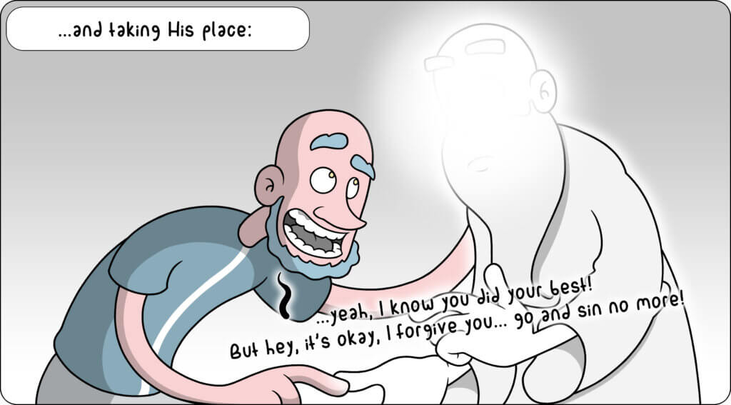 living according to the flesh means pushing God out of the way